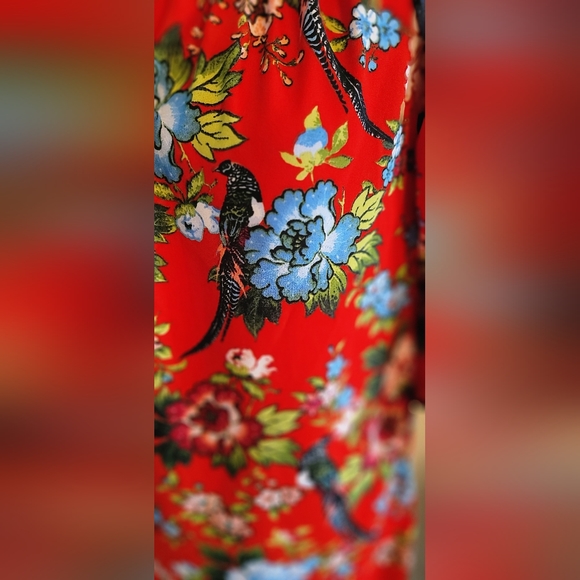 CITY STREETS - Tropical Bell Sleeve Sundress - Women's  Size S - Picture 2 of 15